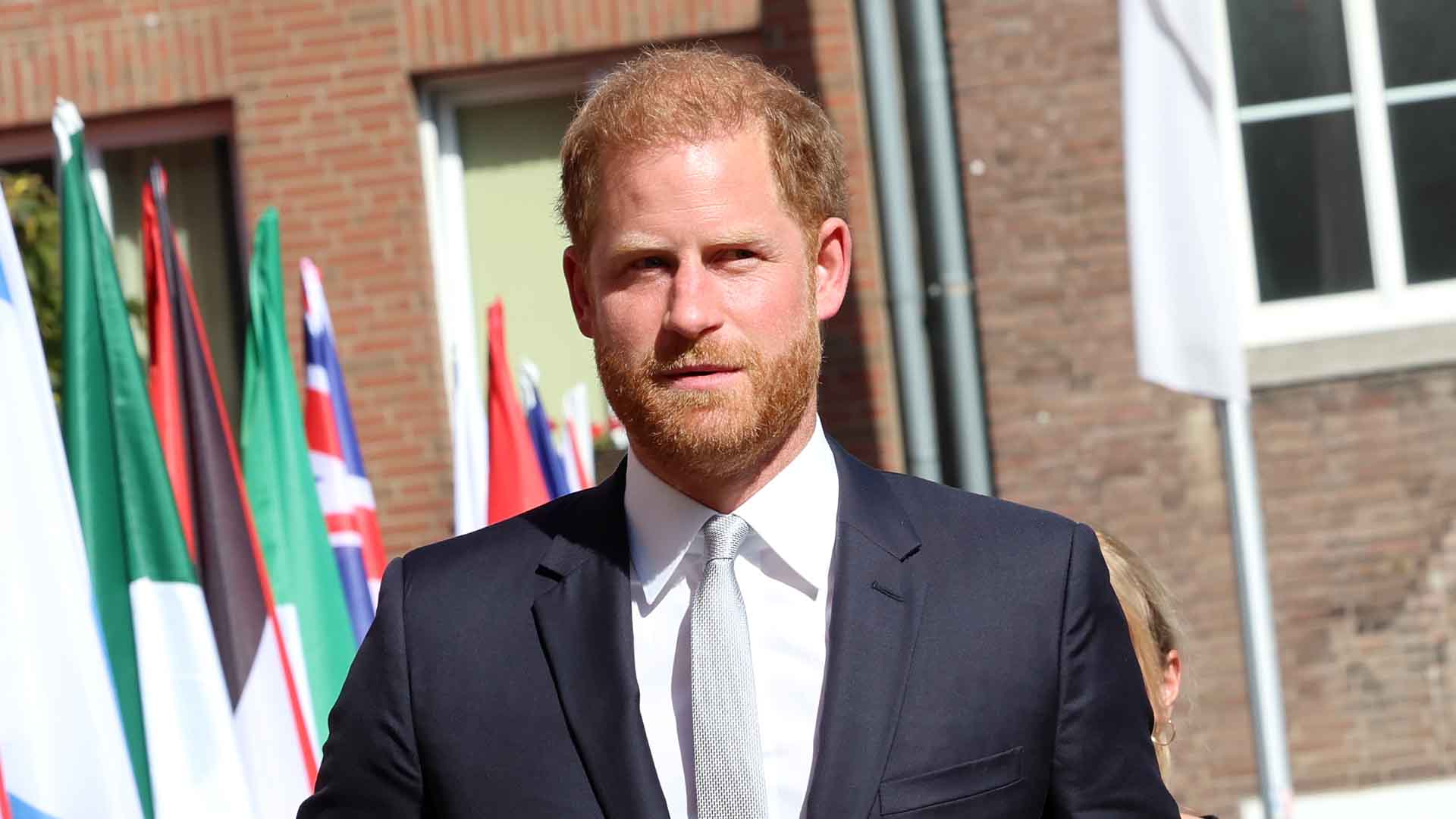 Prince Harry, Duke of Sussex arrives at the city reception at town hall during the Invictus Games Düsseldorf 2023 on September 09, 2023 in Dusseldorf, Germany.