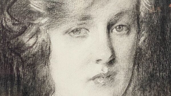 A black and white sketch of Cynthia Spencer, Charles Spencer and Princess Diana’s grandmother, from 1919. Cynthia looks similar to Princess Diana.